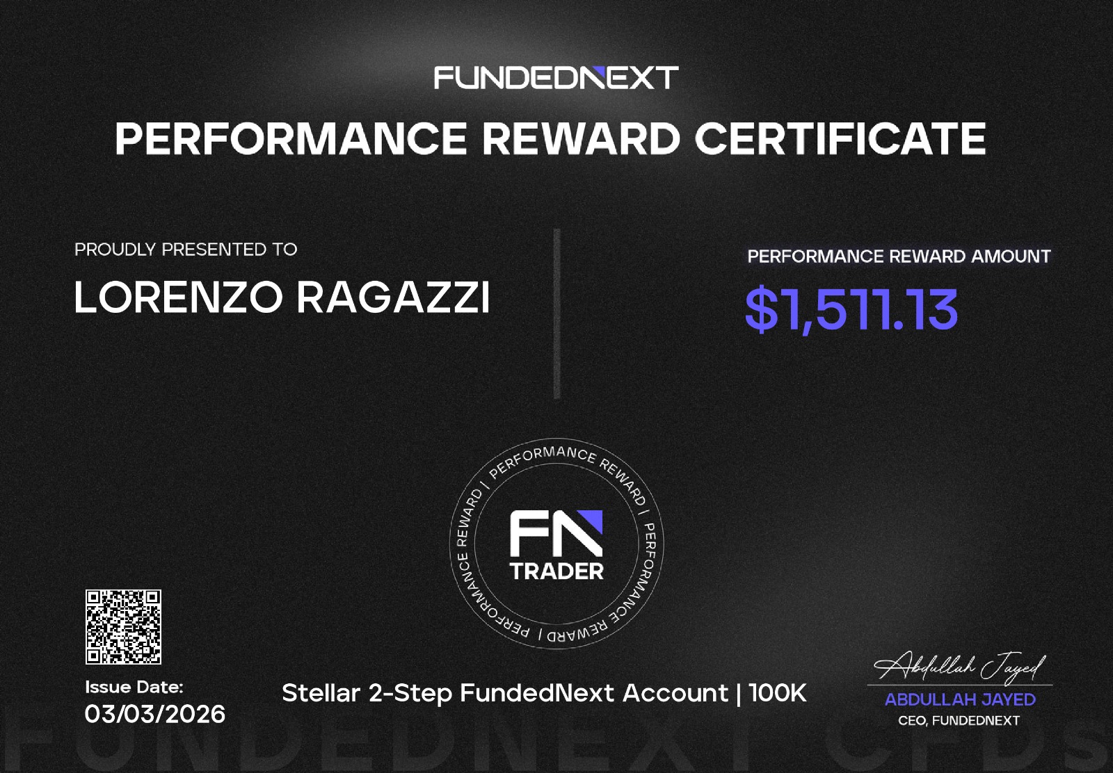 $1,511 payout